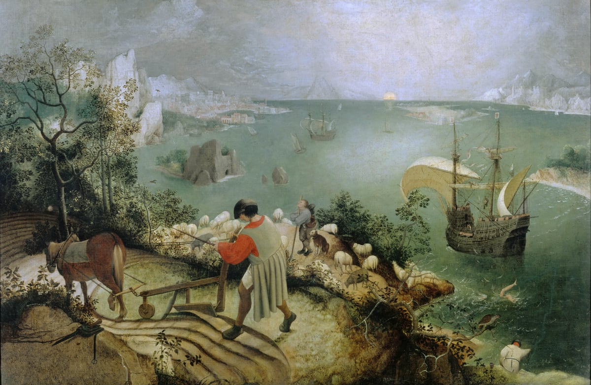 Pieter Brueghel the Elder: Landscape with the Fall of Icarus