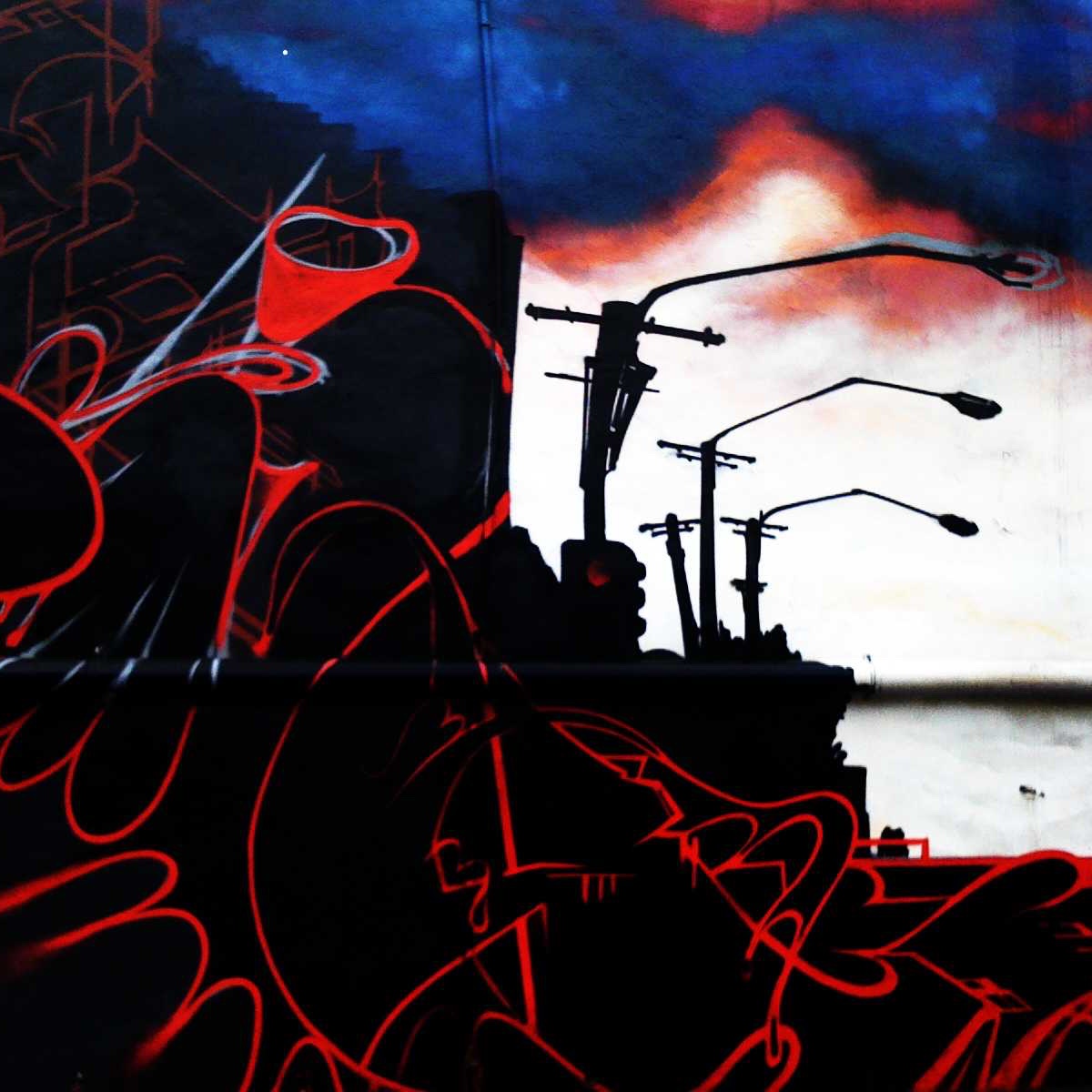 graffiti of street on a wall in Sydney