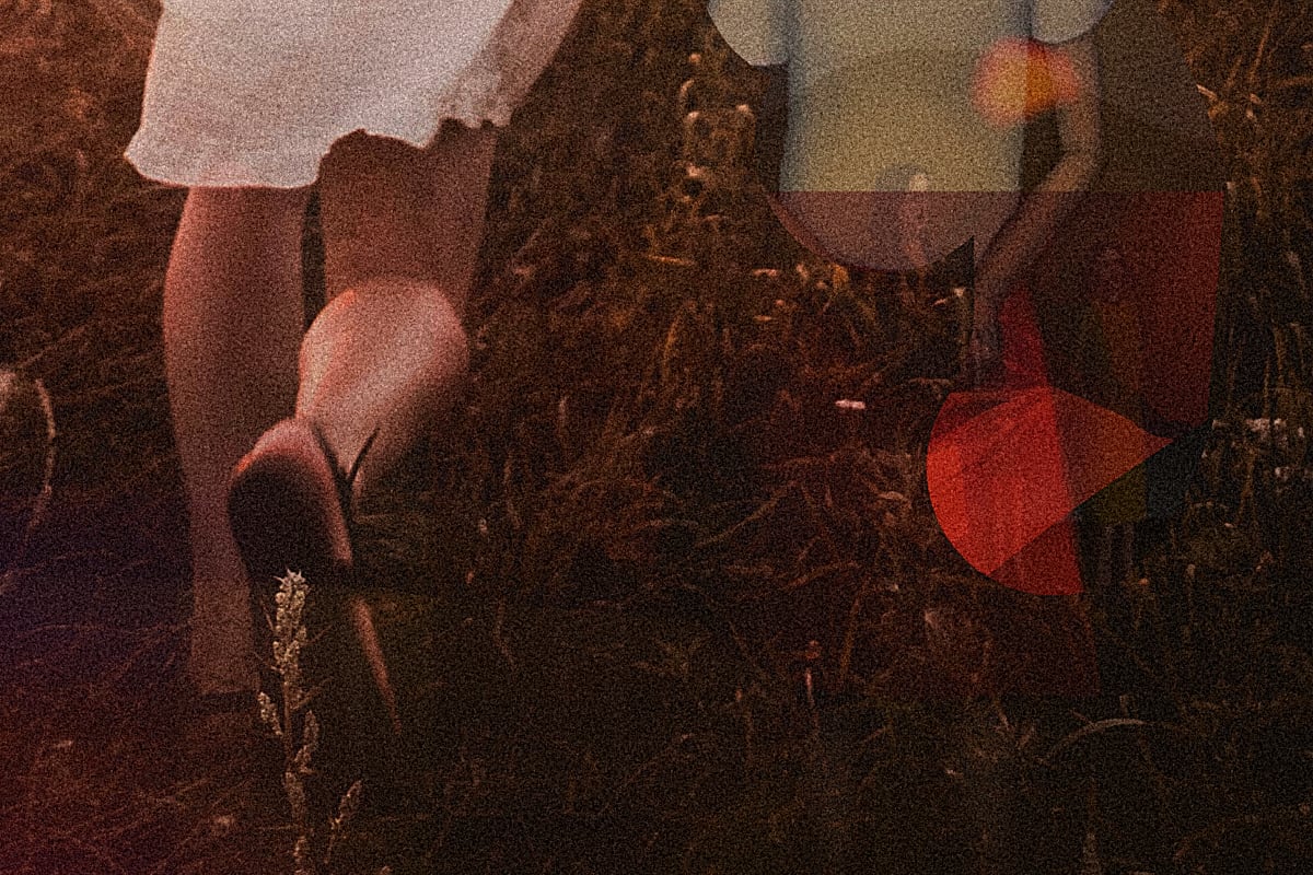 woman's legs running, seen from behind