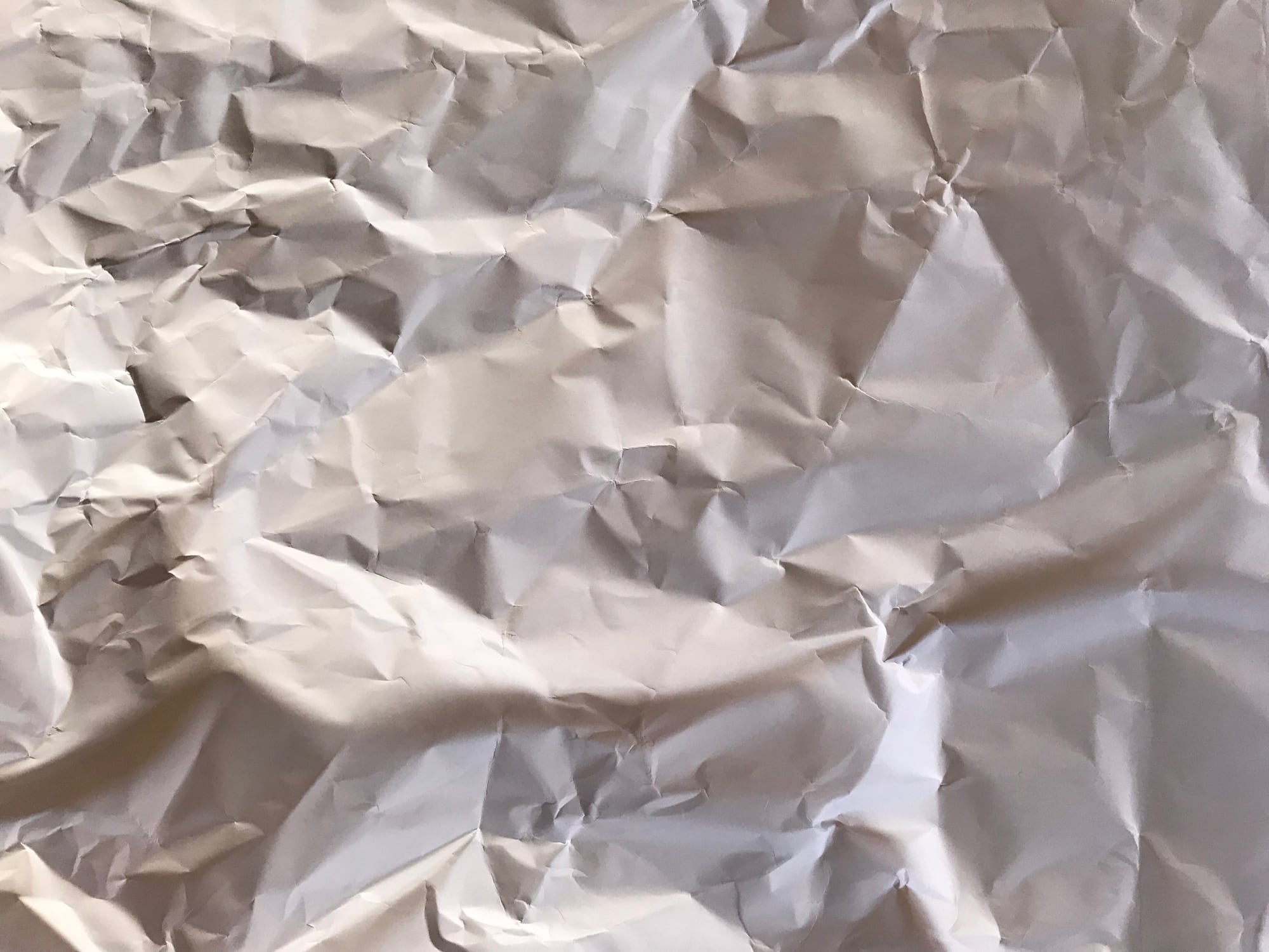 crinkly paper