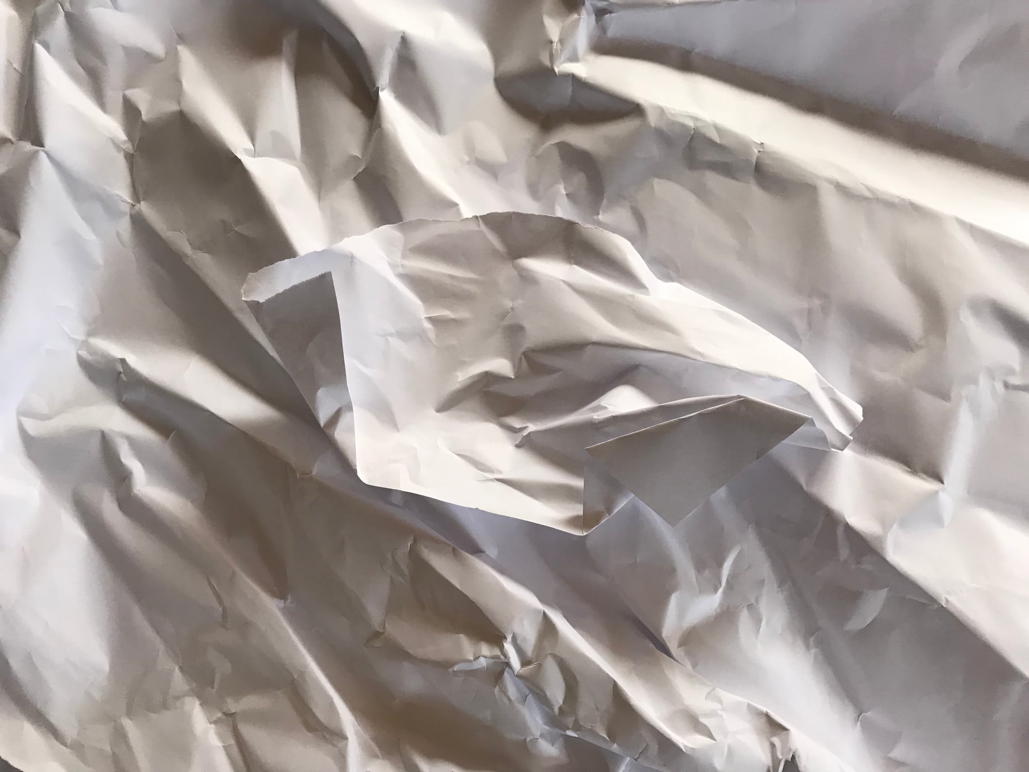 crinkly paper