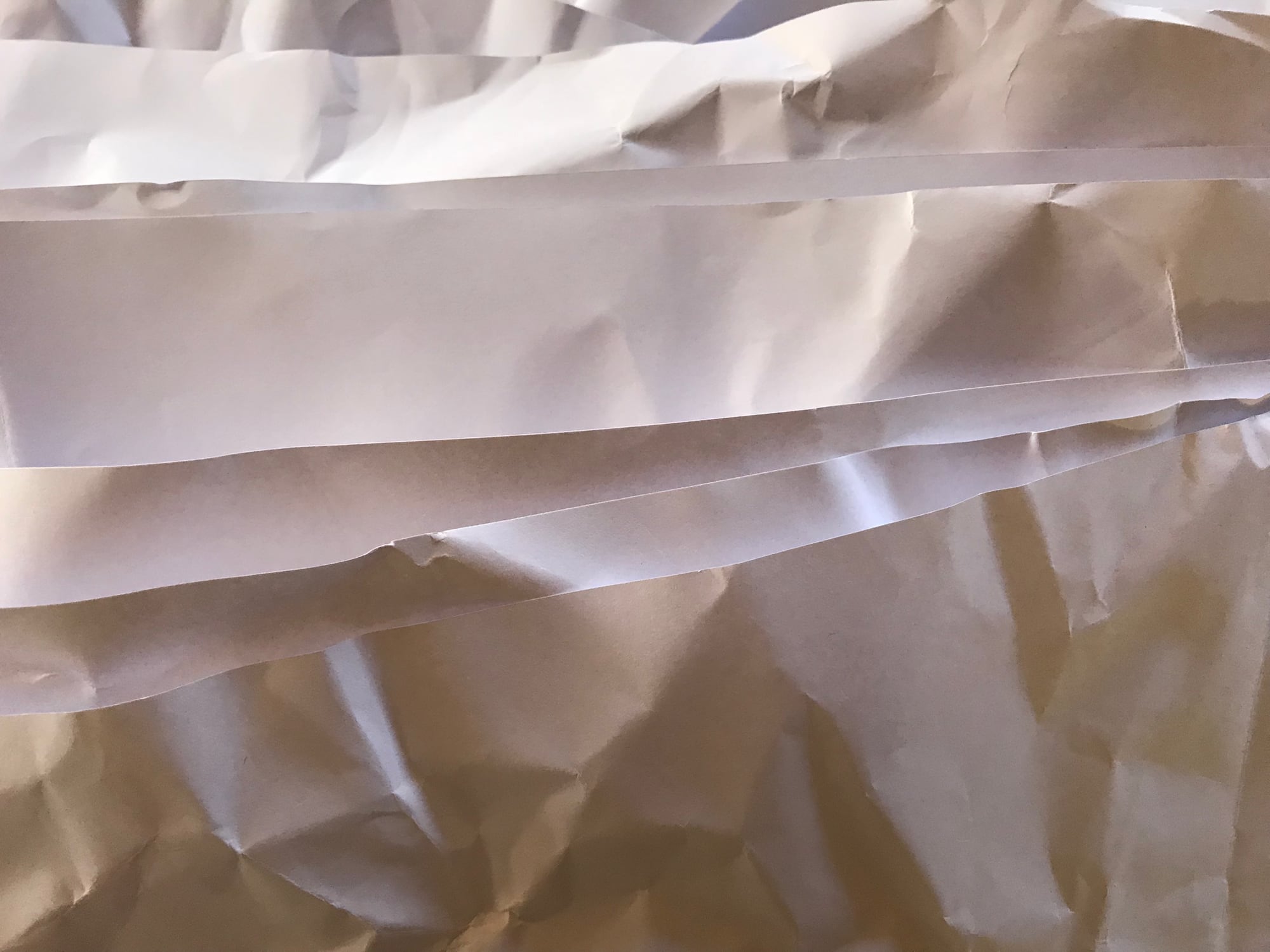 crinkly paper